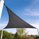 3 × 3 × 3 m napvitorla — Grafitszürke, HDPE
